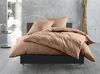 Hellbrauner Mako-Satin Baumwollsatin Bettbezug Uni einfarbig zum Kombinieren (Bettbezug 200x220 cm, Hellbraun) Bild 3