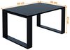 AKKE Außergewöhnlicher Couchtisch Beistelltisch für Wohnzimmer | Kaffee Tee Wohnzimmertisch Tisch | Coffee Table | Zimmer Schlafzimmer Möbel | Deko Modern Schwarz 80 x 50 x 45 Bild 2