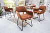 riess-ambiente Esszimmerstuhl MUSTANG antik braun, Esszimmer · Microfaser · Metall · mit Armlehne · Retro Design Bild 5