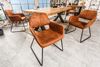 riess-ambiente Esszimmerstuhl MUSTANG antik braun, Esszimmer · Microfaser · Metall · mit Armlehne · Retro Design Bild 2