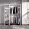 Vente-unique - BELVANA Wardrobe and walk-in wardrobe Holz, Platte Weiß - B 40 cm x H 187 cm x L 110 cm140 cm Bild 2