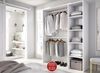 Vente-unique - BELVANA Wardrobe and walk-in wardrobe Holz, Platte Weiß - B 40 cm x H 187 cm x L 110 cm140 cm Bild 4