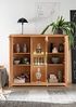 Highboard >WZ-0315< (BxHxT: 150x135x40 cm) in braun - 150x135x40 (BxHxT) Bild 3
