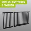 Schutzgitterverlängerungen Miko PEFC geprüftes Buchenholz von BOMI | Breite: 50 cm | Ansteckmodul aus Holz Buche| Links oder Rechts an das Klemmgitter angesteckt | Schnelle & Einfache Anbringung Bild 4