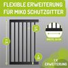 Schutzgitterverlängerungen Miko PEFC geprüftes Buchenholz von BOMI | Breite: 50 cm | Ansteckmodul aus Holz Buche| Links oder Rechts an das Klemmgitter angesteckt | Schnelle & Einfache Anbringung Bild 2