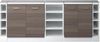 Dachschrägenschrank-Set Rion Edelgrau 210 cm 5er Set Schrankkorpuss 60 cm Tiefe Vicco Bild 4