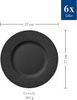 Villeroy & Boch Manufacture Rock Speiseteller schwarz 27 cm 6er Set Bild 3