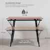 osoltus Camping Klapptisch Alu Tisch Fjord 90 cm x 59 cm höhenverstellbar Bild 4