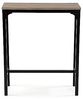 Versa Doncaster Schmales Möbelstück für den Eingangsbereich oder Flur, Moderner Konsolentisch, Maßnahmen (H x L x B) 80 x 25 x 95 cm, Holz und Metall, Farbe: Schwarz Bild 5