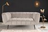 riess-ambiente 2-Sitzer NOBLESSE 165cm champagner / schwarz · Couch mit Bezug aus Samt, Einzelartikel 1 Teile, Federkern-Polsterung · Metall-Füße · Lounge-Sofa im Retro Design Bild 4