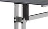Sieger 5375-21 Boulevard-Klapptisch mit Polytec Tischplatte, Stahlrohr Beton, hell 80 x 73 x 140 cm Bild 3