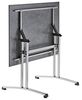 Sieger 5375-21 Boulevard-Klapptisch mit Polytec Tischplatte, Stahlrohr Beton, hell 80 x 73 x 140 cm Bild 4