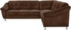 Cavadore Ecksofa Salisa mit Federkern / Polsterecke im klassischen Design / 264 x 86 x 244 / Mikrofaser Hellbraun Bild 3