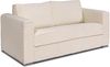 Vente-unique - LORETO Sofa SamtStoff Beige - B 223 cm95 cm x H 90 cm x L 195 cm Bild 2