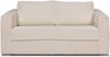 Vente-unique - LORETO Sofa SamtStoff Beige - B 223 cm95 cm x H 90 cm x L 195 cm Bild 5