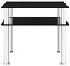 vidaXL Beistelltisch Schwarz 45x50x45 cm Hartglas 249530 Bild 5