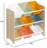 Atmosphera Créateur d'intérieur Standregal Regal mit Spielzeugkisten, 9 farbige Boxen, 60 x 29,5 x 66 cm Bild 3