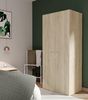 Muebles Pitarch | Schlafzimmerschrank 2 Türen, Cambrian Eiche, 180 x 79 x 52 cm (Höhe x Breite x Tiefe), Modernes Beistellmöbel, Kollektion Tibet Bild 2