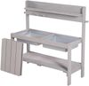roba Matschküche 'Outdoor+' - Gartenküche 'Fun' - abnehmbare Abdeckung - wetterfest - Holz - Grau Bild 2