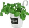 CEPEWA Übertopf Übertopf 3er Set weiß Ø15cm H15cm Kräutertopf (3 St) Bild 4