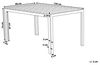 Gartentisch Kunststoff Grau COMO Bild 3