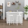 Barhocker Caracas Weiß 34 x 102 cm 2er Set Vicco Bild 2