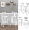 Barhocker Caracas Weiß 34 x 102 cm 2er Set Vicco Bild 4