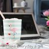 Mea Living Becher mit Henkel Anthrazit Herz geschwungen Oma Bild 5