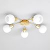 Lindby Deckenleuchten Elaina, Metall, Gold / Messing IP20, 5 x 4,5 W LED Bild 2