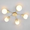 Lindby Deckenleuchten Elaina, Metall, Gold / Messing IP20, 5 x 4,5 W LED Bild 4