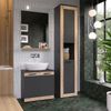 Hochschrank Niko Anthrazit 40 x 194.3 cm Vicco Bild 2