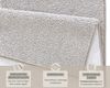 Kurzflor Teppich Pure Uni Grau - 140x200x1,3cm Bild 3