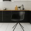 Kare Design Armlehnstuhl Bel Air, schwarz, Büro, Esszimmerstuhl, Rücken- und Armlehne, Sitzpolster, 47cm Sitzhöhe Bild 2
