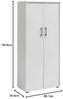 Möbelpartner Milo Aktenschrank, lichtgrau, ca. 65,1 x 34,5 x 146,9 cm Bild 2