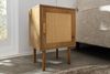 riess-ambiente Nachttisch VIENNA 60cm natur - Rattan Geflecht, mit Stauraum, Holzoptik, eckig (Einzelartikel, 1-St), Retro-Beistelltisch - ideal für Boho-Schlafzimmer und Wohnbereiche Bild 4