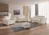 CAVADORE Echtleder 2er-Sofa Ammerland / Landhaus-Sofa mit Federkern + Kopfteilverstellung / 156 x 84 x 93 / Leder Weiß Bild 2