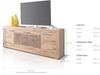Möbel-Eins WINSTON III TV-Element, Material Massivholz, Wildeiche geölt Bild 5