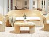 Beliani 'LIVADEIA' 3 Sitzer Sofa, Rattan Natürlich Bild 2