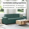 vidaXL Sofa mit Kissen Dunkelgrün Samt 4105136 Bild 4