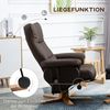 HOMCOM Relaxsessel Massagesessel mit Fußhocker Stauraum Liegefunktion Fernsehsessel mit Massagefunktion TV Sessel 145°-Neigung Polyester Braun 80 x 86 x 99 cm Bild 5