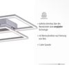 Paul Neuhaus INIGO 8192-55 LED-Deckenleuchte Edelstahl 24W Warmweiß Dimmbar ueber Lichtschalter, Me Bild 5