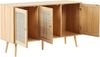 Sideboard mit 3 Türen PEROTE 71 cm Heller Holzfarbton Bild 4