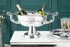 riess-ambiente Sektkühler CHAMPAGNE 65cm silber · Flaschenkühler für Wein, Sekt & Champagner, Aluminium · Getränkekühler in Pokal-Form · mit Standfuß & Aufschrift Bild 2