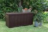 Keter Balkon Aufbewahrungsbox Sherwood, Braun, 270L, Kissenbox wasserdicht Bild 3