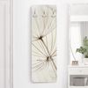 Bilderdepot24 Garderobenpaneel weiss Botanik Retro Vintage Blumen Floral Landhaus Sanfte Gräser (ausgefallenes Flur Wandpaneel mit Garderobenhaken Kleiderhaken hängend), moderne Wandgarderobe - Flurgarderobe im schmalen Hakenpaneel Design Bild 2