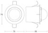 Steinel 034733 IS 2360 DE ECO WS Präsenzmelder Einb ws 180-360° 2,5m Bild 5