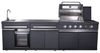Buschbeck Outdoor-Küche »King Range« mit Sizzle Zone und Kühlschrank, BxTxH: 282x58x112 cm Bild 2