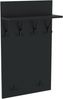 AKKE Garderobenhalter, MAXI Große Garderobe Schwarze Haken 2mm PVC Kantenumleimung Bild 1