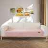LINGKY Samt Sofabezug 1 2 3 4 Sitzer, L Form Sofaüberwurfe, Ecksofa Sofa überzug Pets Dog Couch überzug Anti-rutsch Sofaschutz, Ultra Weicher Sofaschoner (Rosa,70x210 cm/Rechteckig) Bild 4