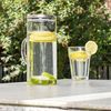 Bambelaa! Wasserkrug Wasserkrug Borosilikatglas 1,3L mit Edelstahl Deckel Bild 3
